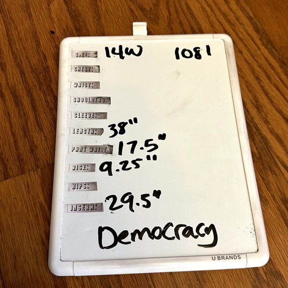 Democracy Womens 14W Ab Solution Mid rise Jeans Blue Skinny Leg Stretch - Picture 7 of 7